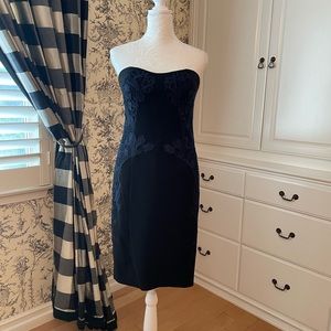 DVF strapless cocktail dress